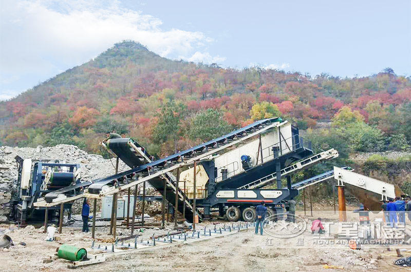 河北石家莊200噸建筑垃圾粉碎機生產(chǎn)現(xiàn)場